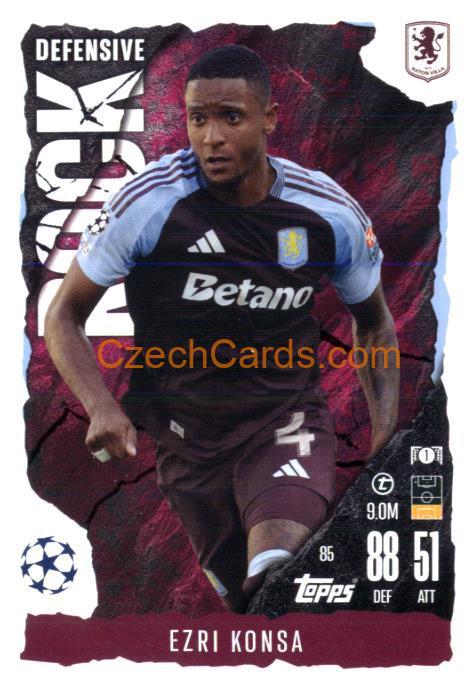 Ezri Konsa 2024/25 Match Attax Extra #85