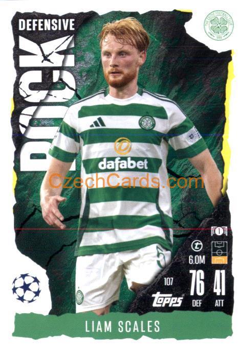 Liam Scales 2024/25 Match Attax Extra #107
