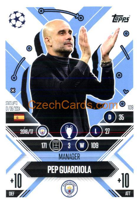 Pep Guardiola 2024/25 Match Attax Extra #109