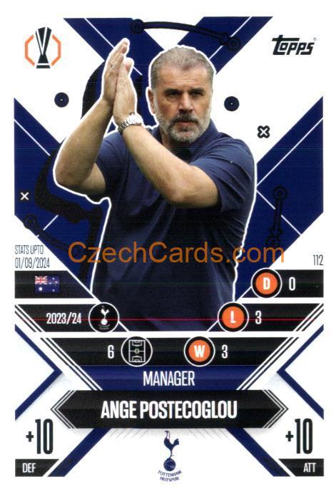 Ange Postecoglou 2024/25 Match Attax Extra #112