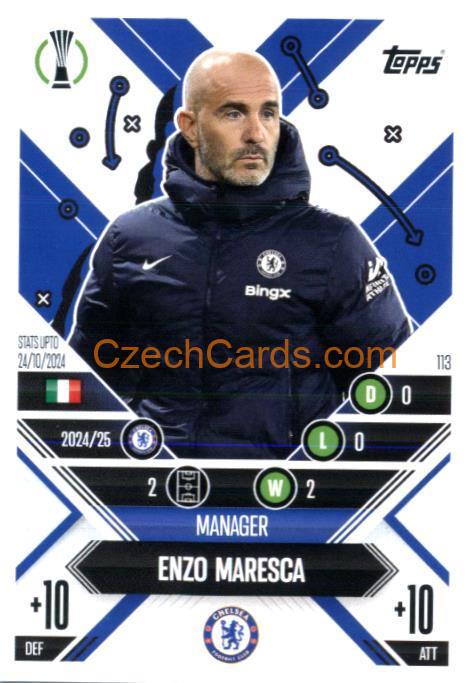 Enzo Maresca 2024/25 Match Attax Extra #113