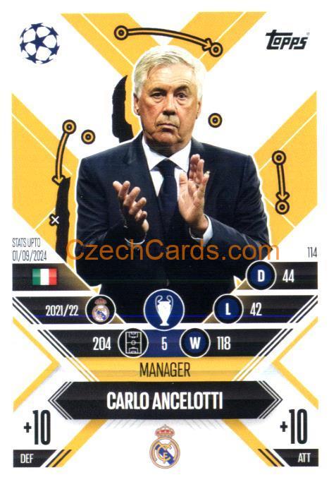 Carlo Ancelotti 2024/25 Match Attax Extra #114