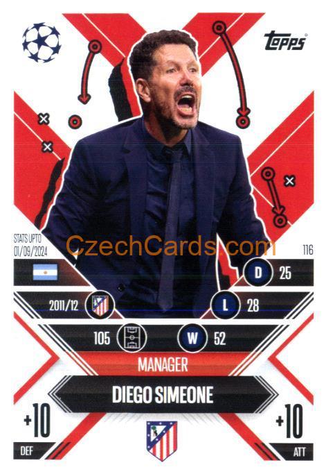 Diego Simeone 2024/25 Match Attax Extra #116