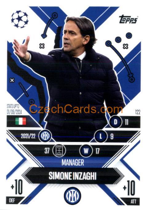 Simone Inzaghi 2024/25 Match Attax Extra #122