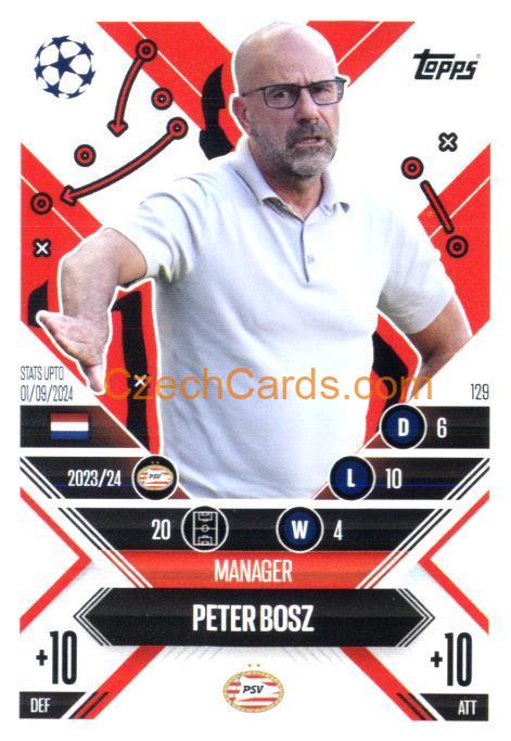 Peter Bosz 2024/25 Match Attax Extra #129