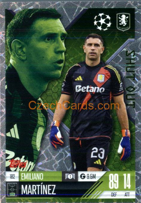 Emiliano Martínez 2024/25 Match Attax Extra Shut Out #182