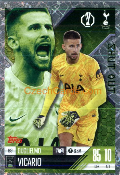 Guglielmo Vicario 2024/25 Match Attax Extra Shut Out #189