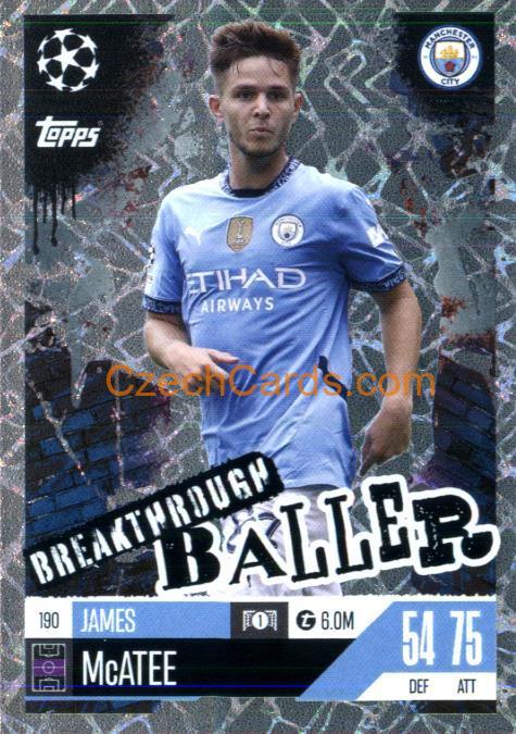 James McAtee 2024/25 Match Attax Extra Breakthrough Baller #190
