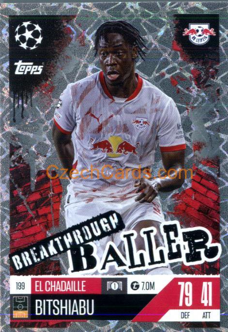 El Chadaille Bitshiabu 2024/25 Match Attax Extra Breakthrough Baller #199
