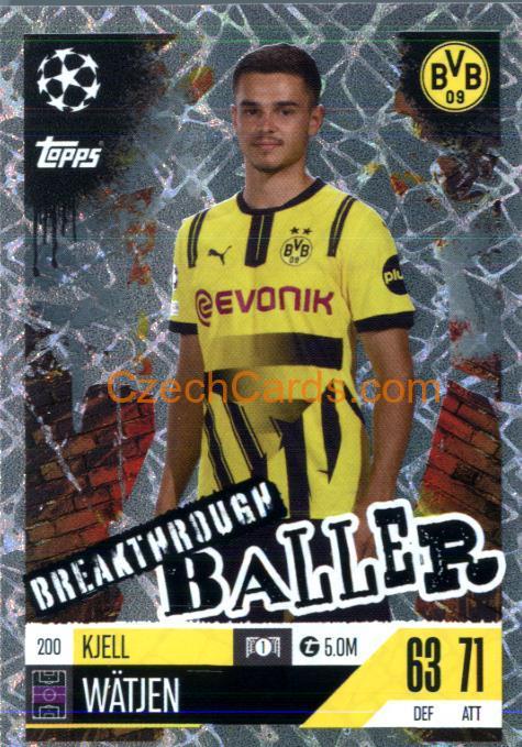 Kjell Wätjen 2024/25 Match Attax Extra Breakthrough Baller #200