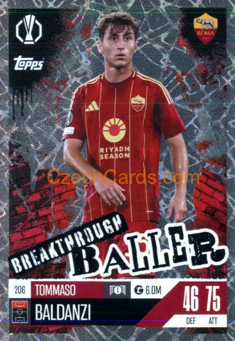 Tommaso Baldanzi 2024/25 Match Attax Extra Breakthrough Baller #206