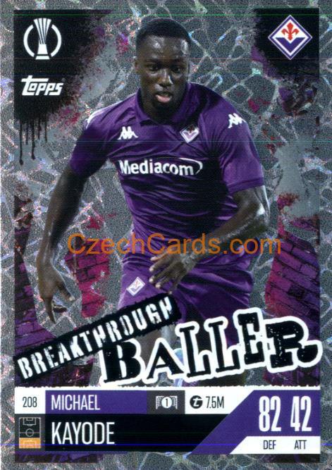 Michael Kayode 2024/25 Match Attax Extra Breakthrough Baller #208