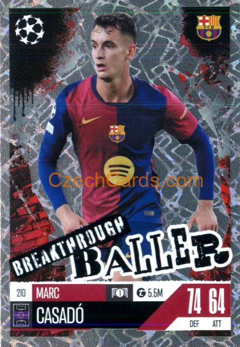 Marc Casadó 2024/25 Match Attax Extra Breakthrough Baller #210