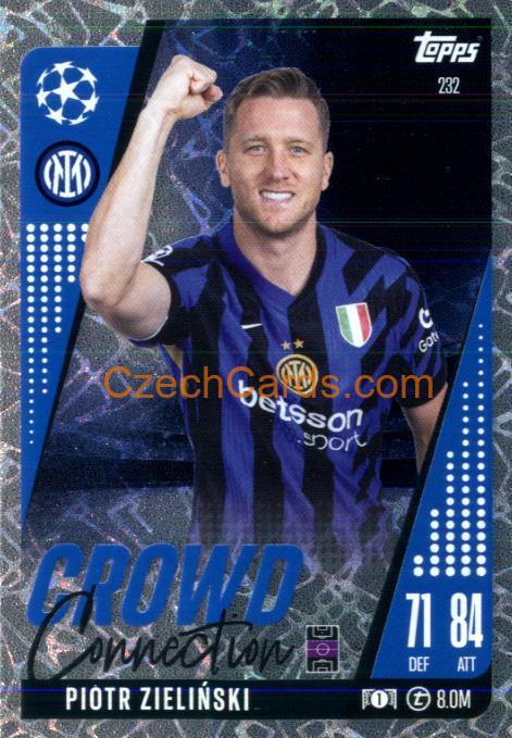 Piotr Zieliński 2024/25 Match Attax Extra Crowd Connection #232