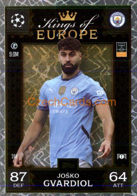 Joško Gvardiol 2024/25 Match Attax Extra Kings of Europe #244