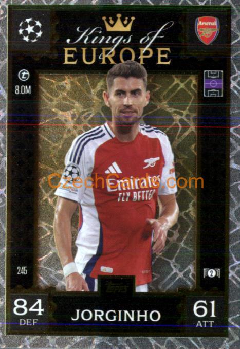 Jorginho 2024/25 Match Attax Extra Kings of Europe #245