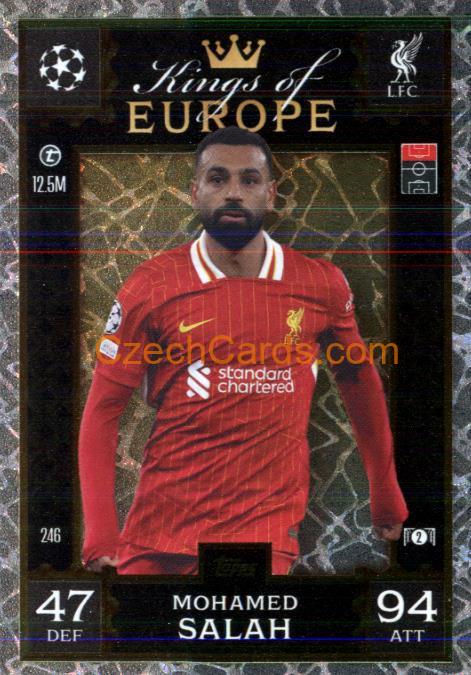 Mohamed Salah 2024/25 Match Attax Extra Kings of Europe #246