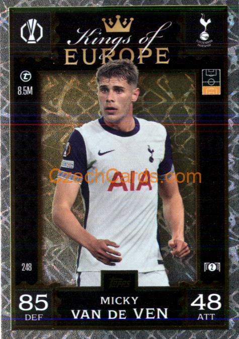 Micky van de Ven 2024/25 Match Attax Extra Kings of Europe #248
