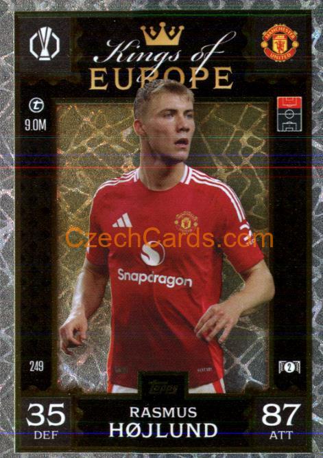 Rasmus Højlund 2024/25 Match Attax Extra Kings of Europe #249