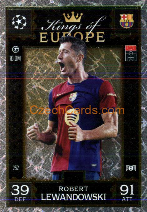Robert Lewandowski 2024/25 Match Attax Extra Kings of Europe #252