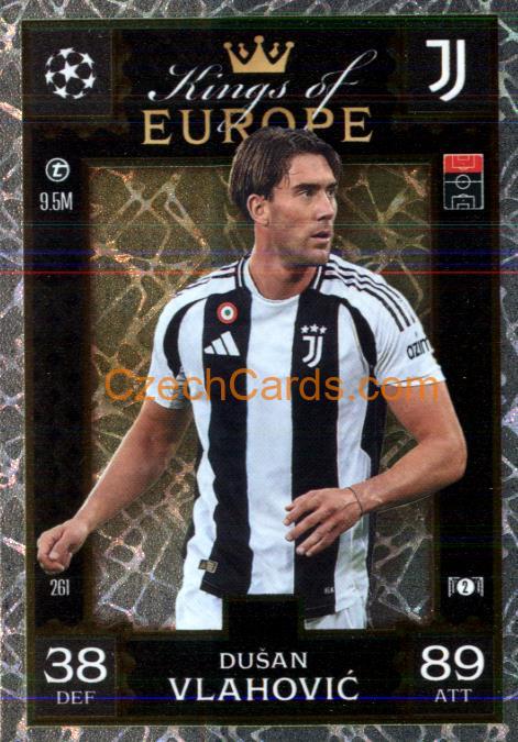 Dušan Vlahović 2024/25 Match Attax Extra Kings of Europe #261
