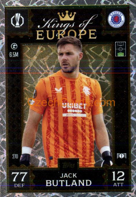 Jack Butland 2024/25 Match Attax Extra Kings of Europe #270