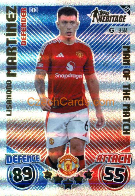 Lisandro Martínez 2024/25 Match Attax Extra Heritage #273