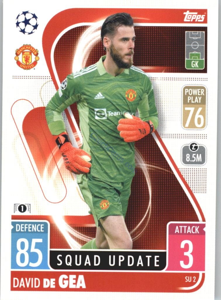 David De Gea 2021/22 Match Attax Extra #SU 2