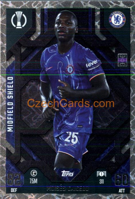 Moisés Caicedo 2024/25 Match Attax Extra Midfield Shield #311