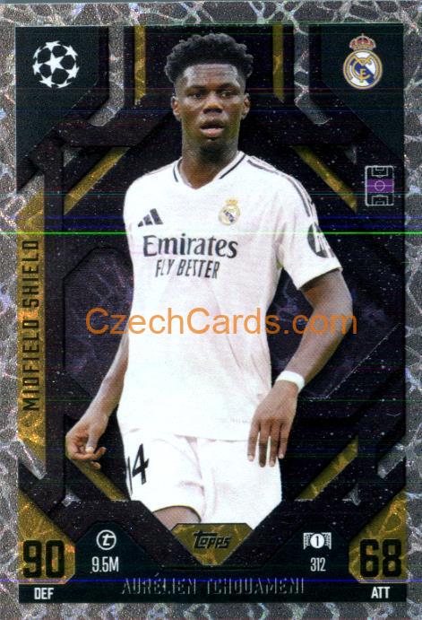 Aurélien Tchouameni 2024/25 Match Attax Extra Midfield Shield #312