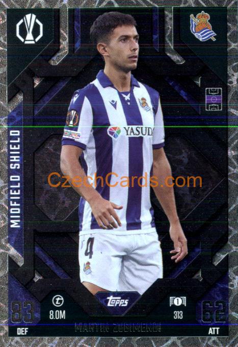 Martín Zubimendi 2024/25 Match Attax Extra Midfield Shield #313