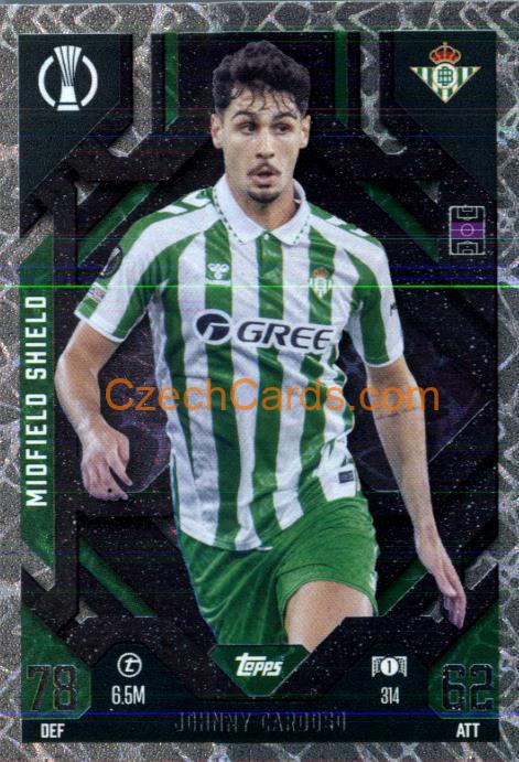 Johnny Cardoso 2024/25 Match Attax Extra Midfield Shield #314