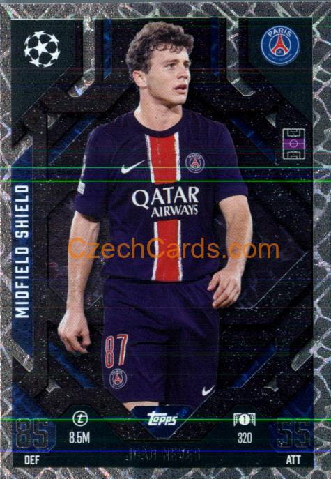 Joao Neves 2024/25 Match Attax Extra Midfield Shield #320