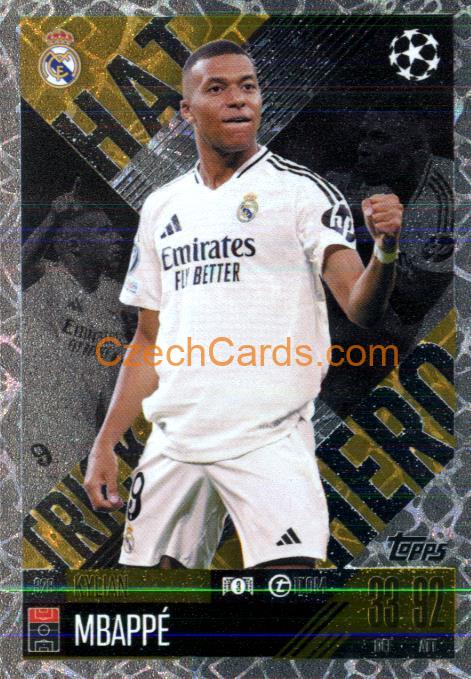 Kylian Mbappé 2024/25 Match Attax Extra Hat Trick Heroes #328