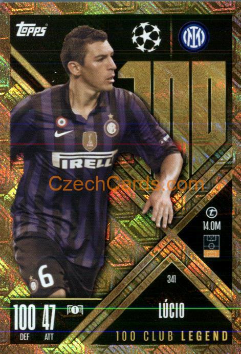 Lucio 2024/25 Match Attax Extra 100 Club legend #341