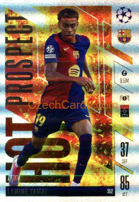 Lamine Yamal 2024/25 Match Attax Extra Hot Prospect #352