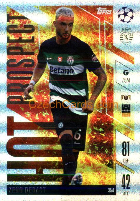 Zeno Debast 2024/25 Match Attax Extra Hot Prospect #354
