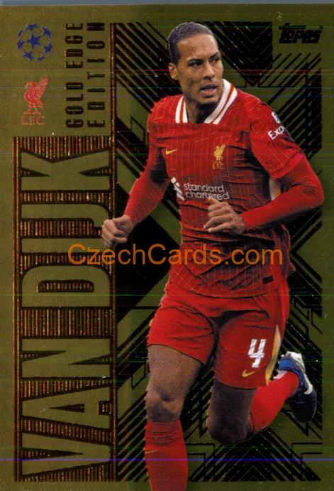 Virgil van Dijk 2024/25 Match Attax Extra Gold Edge #GOL3