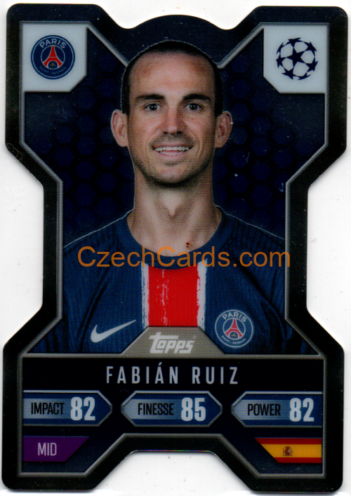 Fabián Ruiz 2024/25 Match Attax Extra Chrome X #CX6
