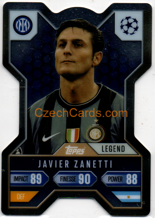 Javier Zanetti 2024/25 Match Attax Extra Chrome X #CX8