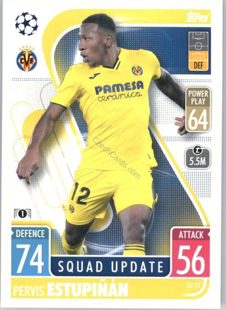Pervis Estupiñán 2021/22 Match Attax Extra #SU 21