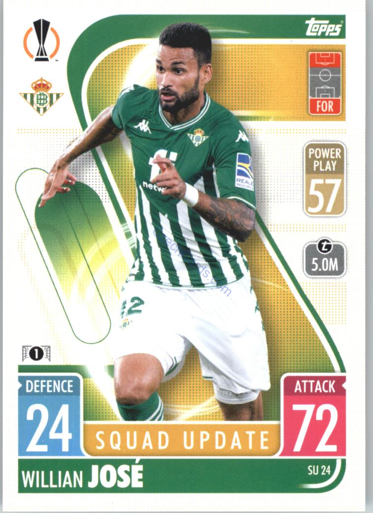 Willian José 2021/22 Match Attax Extra #SU 24