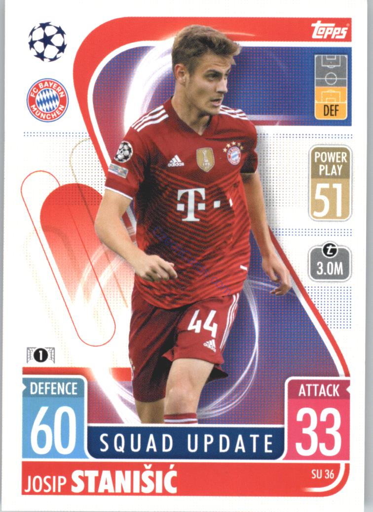 Josip Stanišić 2021/22 Match Attax Extra #SU 36