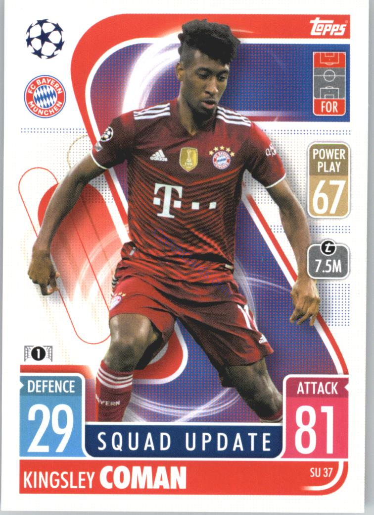 Kingsley Coman 2021/22 Match Attax Extra #SU 37