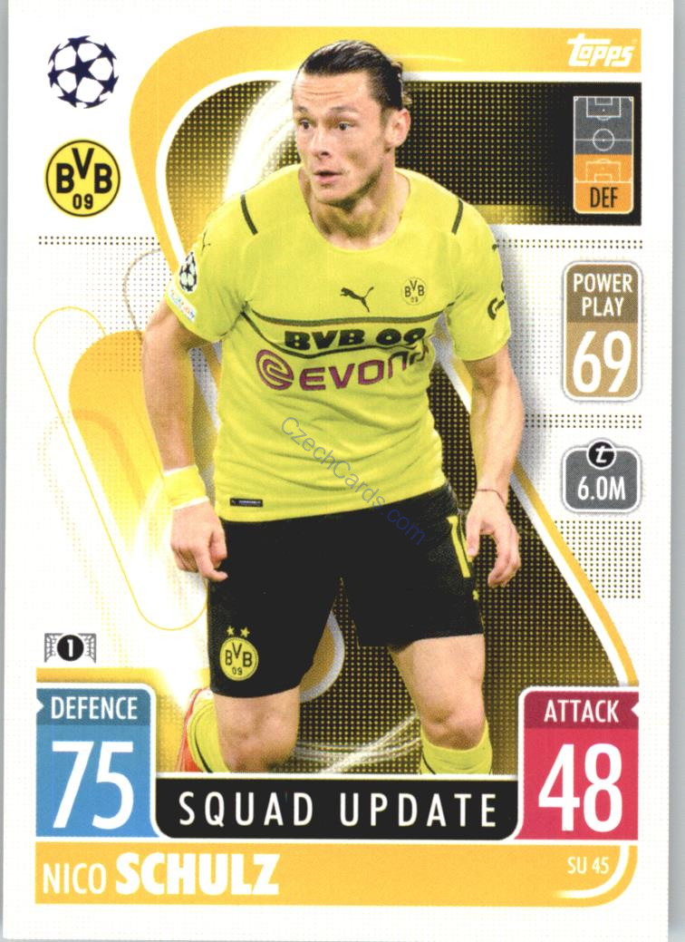 Nico Schulz 2021/22 Match Attax Extra #SU 45