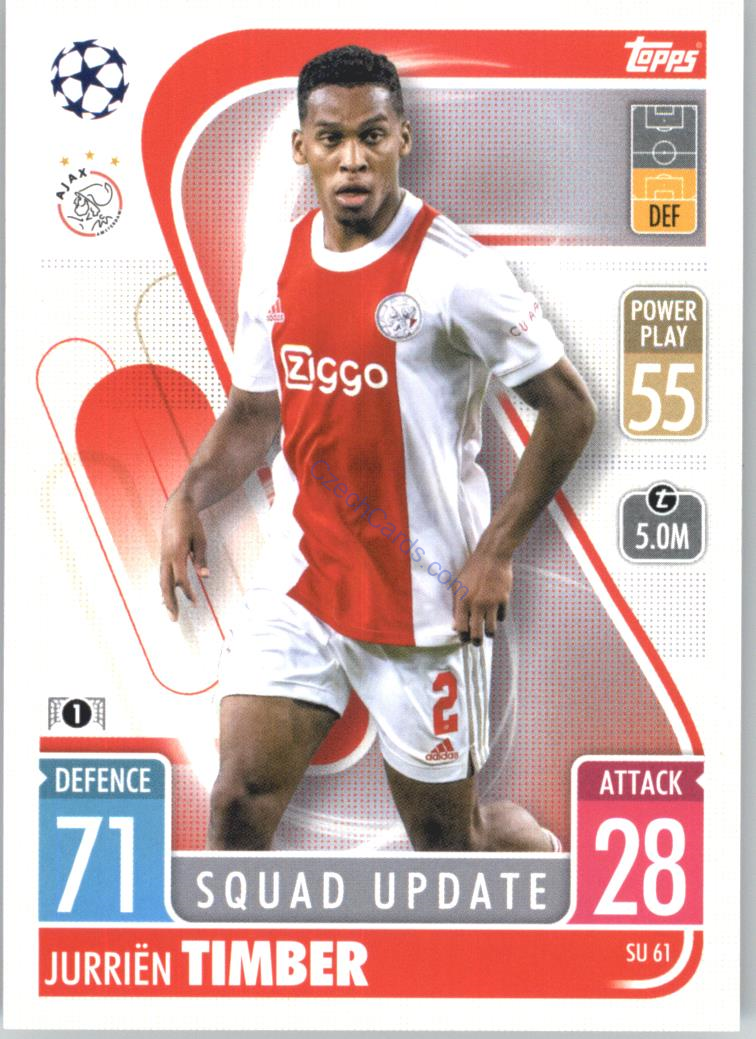 Jurriën Timber 2021/22 Match Attax Extra #SU 61