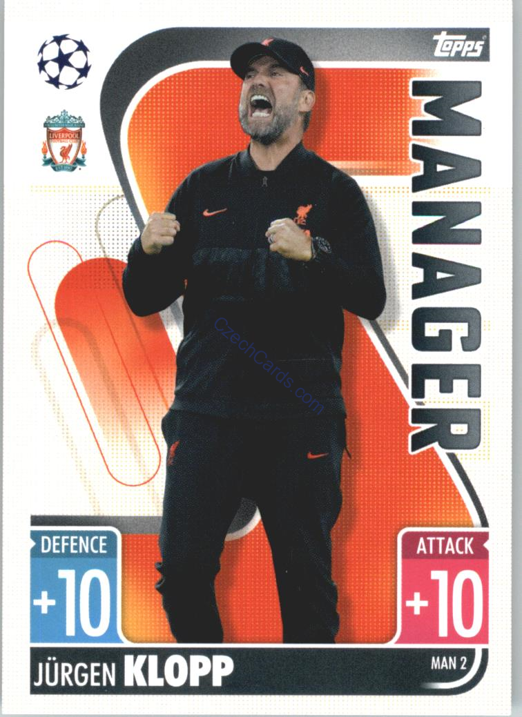 Jürgen Klopp 2021/22 Match Attax Extra #MAN 2