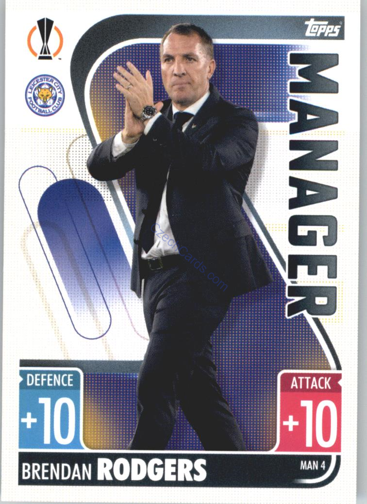 Brendan Rodgers 2021/22 Match Attax Extra #MAN 4