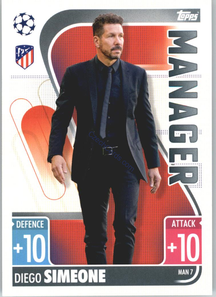 Diego Simeone 2021/22 Match Attax Extra #MAN 7