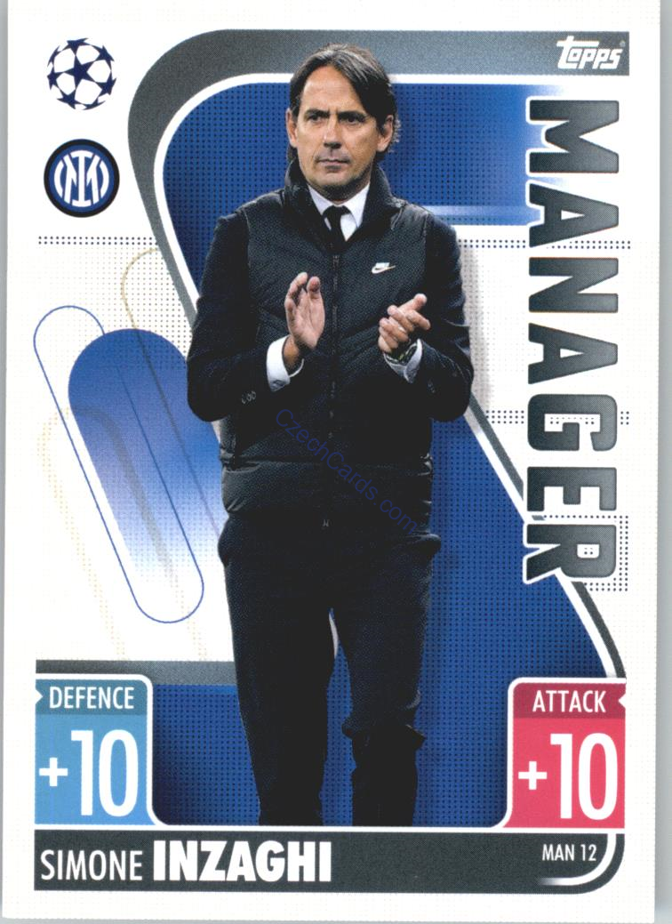 Simone Inzaghi 2021/22 Match Attax Extra #MAN 12
